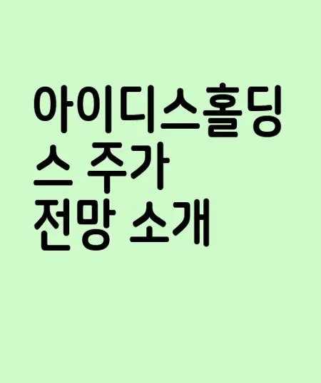 아이디스홀딩스