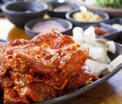 참나무숯불닭갈비 막국수